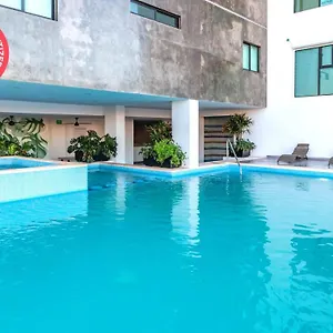  Apartamento ¡nuevo! Depto. Céntrico Con Alberca Y Jacuzzi